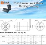 Faradyi Customized 12V 24V 170/260KV IP68 DC Waterproof Underwater Brushless