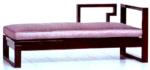 Hardwood Frame 2 Arm Chaise Lounge For Living Room Hotel Lounge Chairs