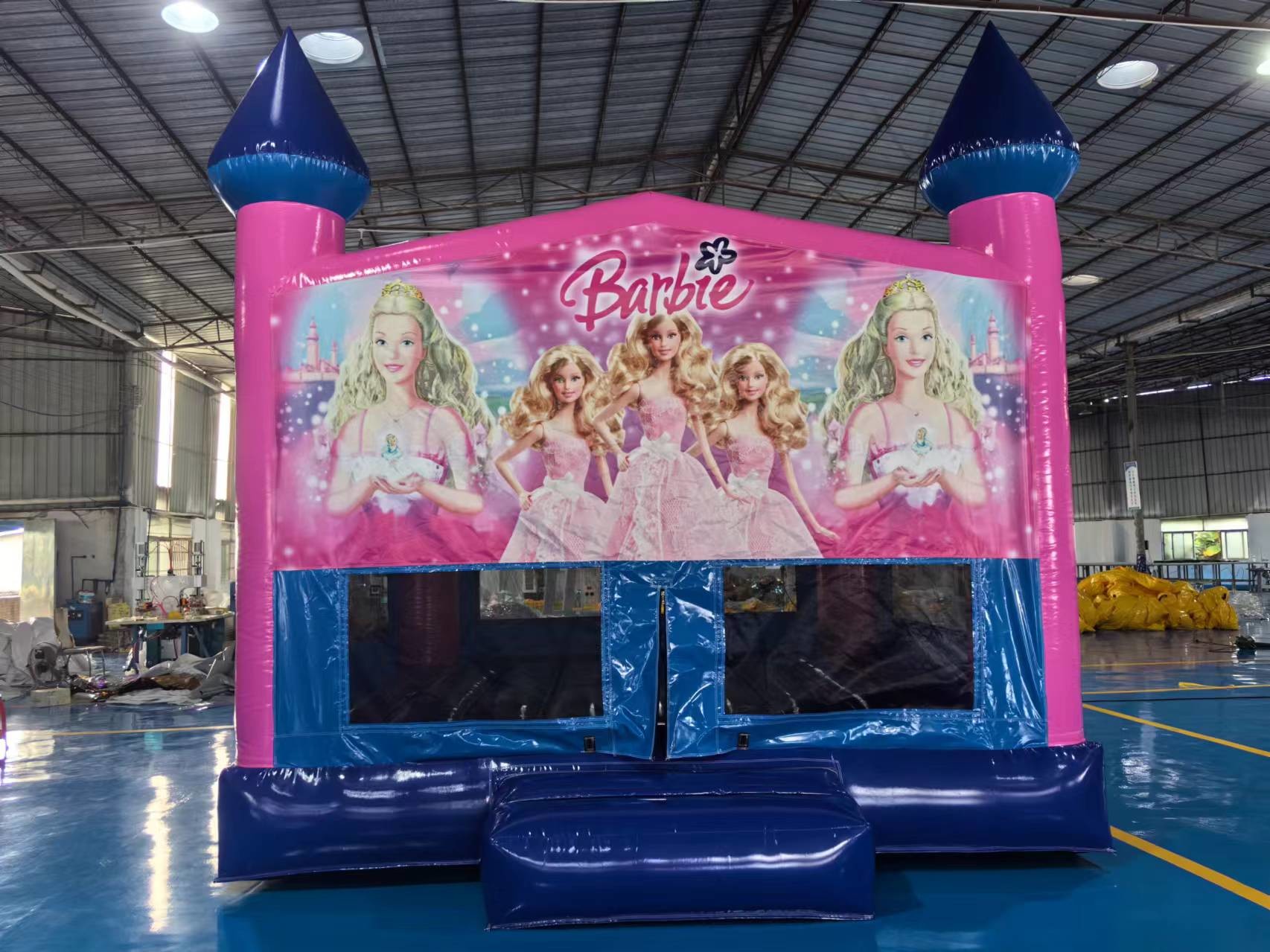 4x4m Barbie Bouncy House Inflatable Bouncing Castle For Kids Jumping Castle