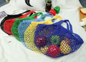 Wholesale 6 Colors Cotton Mesh Vegetable Bags Portable For Adult Supermarket Shopping from china suppliers