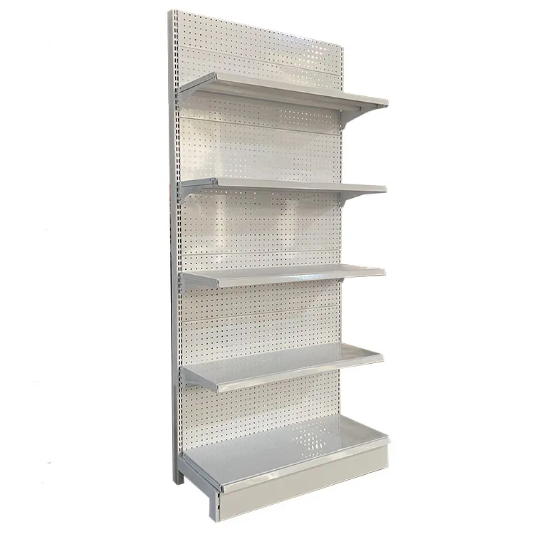 Supermarket Display Gondola Rack Shelves Double Sided Store Shelving