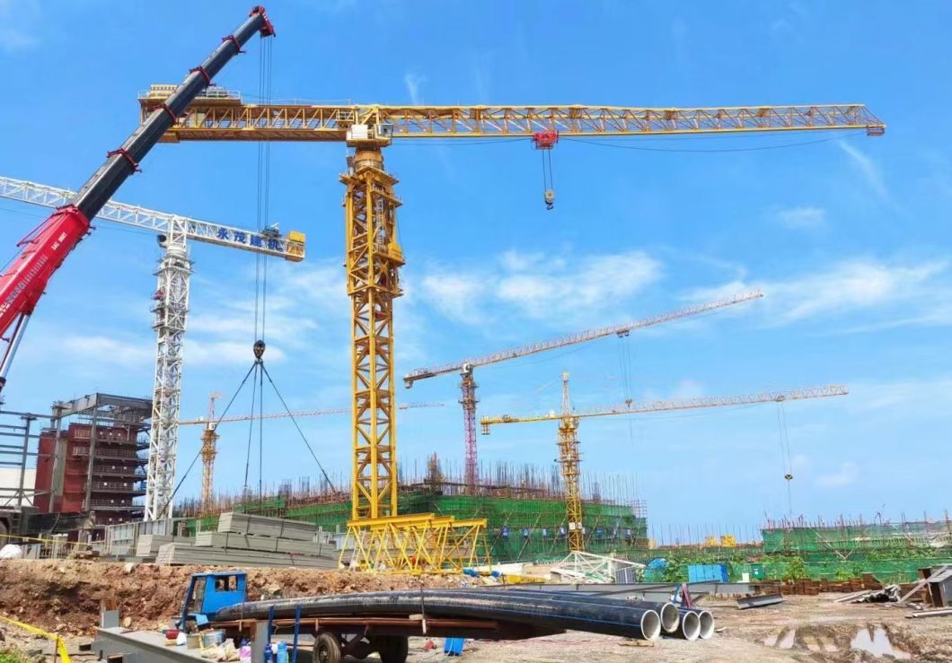 High-Performance Tower Cranes 2020 Cpb 7520-12K with 65m Jib Length and 12t Max Load