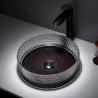 Buy cheap Artwork Glass Vessel Basins Crystal Modern With Black Bottom from wholesalers