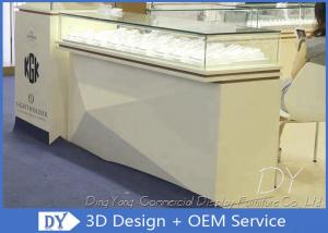 Wholesale Custom Modern Matte Beige Jewelry Store Showcases Weight Capacity 30-50kg / Layer from china suppliers