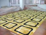 Decorative Handmade Woollen Carpet , 100 Wool Carpet Pile Height 12mm
