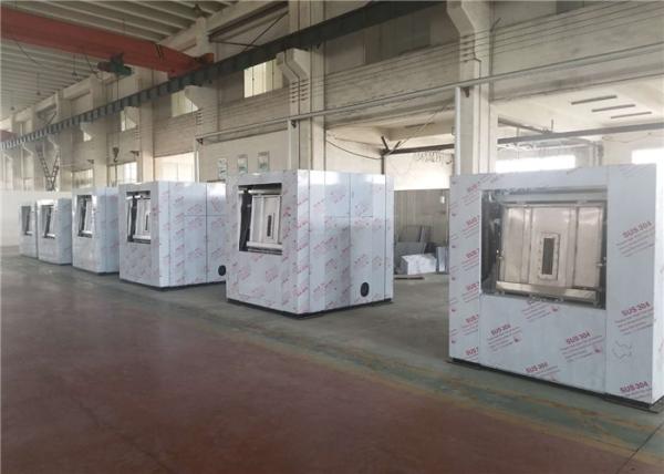 Stainless Steel Framed Commercial Laundry Machines Reliable With Two Drain