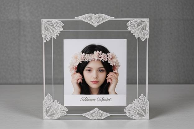 OEM Customised Acrylic Photo Frame , Acrylic Box Picture Frames Scratch Resistant