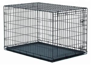 Wholesale 16 PCS Big Dog Large Dog Cage Metal Cage Fence Black 7 Sizes Animal House Kennels Cages from china suppliers