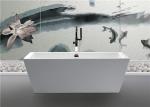 Durable Small Bathroom Freestanding Tub 60 Inch Soaking Tub Multiple Colors