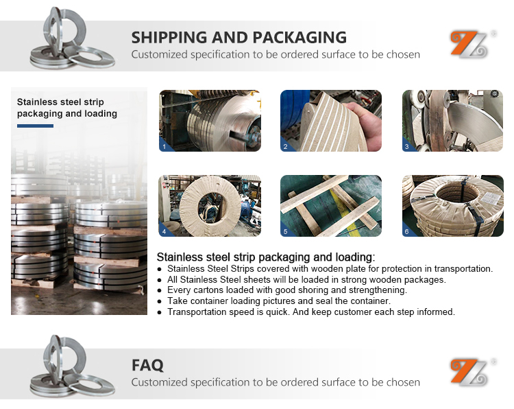 China Manufacturer cold rolled ss strip coil BA finished 304l stainless steel strip