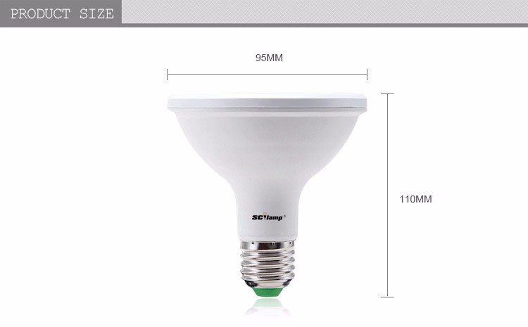 Ra90 12W E27 high bright LED par light factory