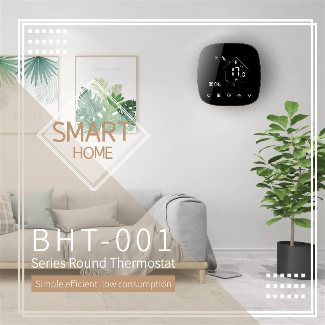 Smart Wi-Fi Controller Wireless Room Programmable Temperature Controller Floor Heating System Smart Thermostat