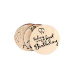 Plywood Coaster -Travel Series Gifts-Baby Milestone Plywood Cards -Christmas