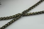 Super quality cheaper twist flower light gold 7 mm width iron metal handbag