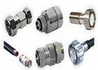 High Frequency Silver RF Coaxial Connectors N Type For Feeder Line Cable