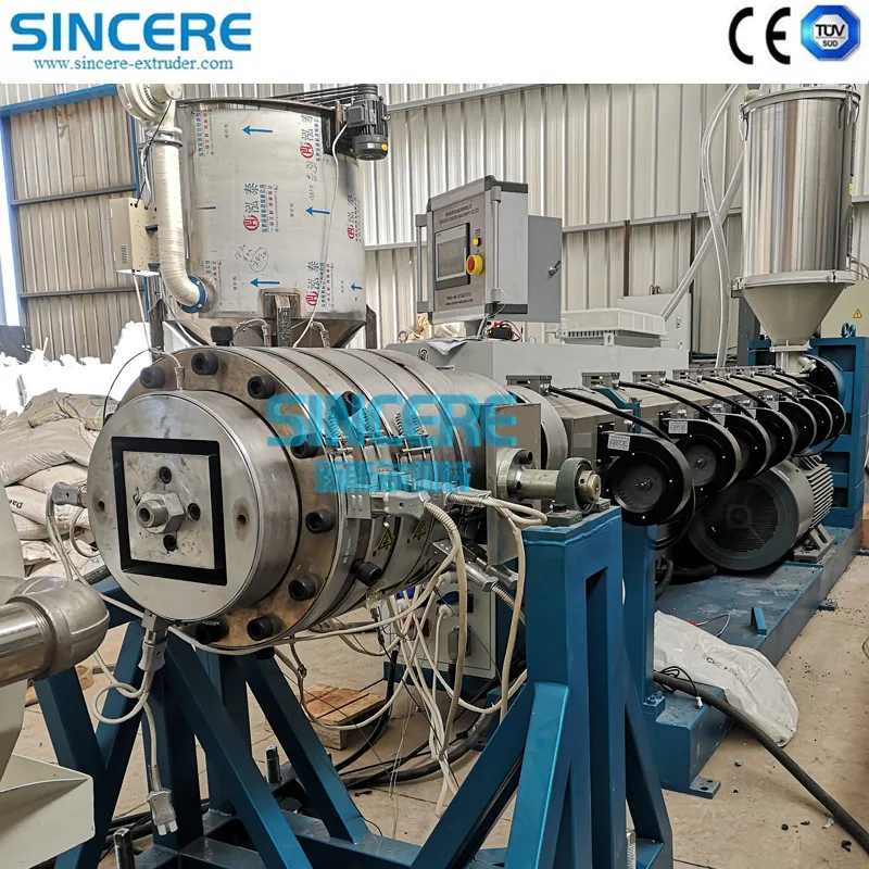 Plastic PE/PP Spiral Winding Corrugated Sewerage Pipe Extrusion Extruder Production Machine Line
