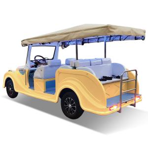 Wholesale 8 Seats Classic Golf Cart Yellow Color Steel Frame Iron Shell Stamping Body 5kw 48V*150AH from china suppliers