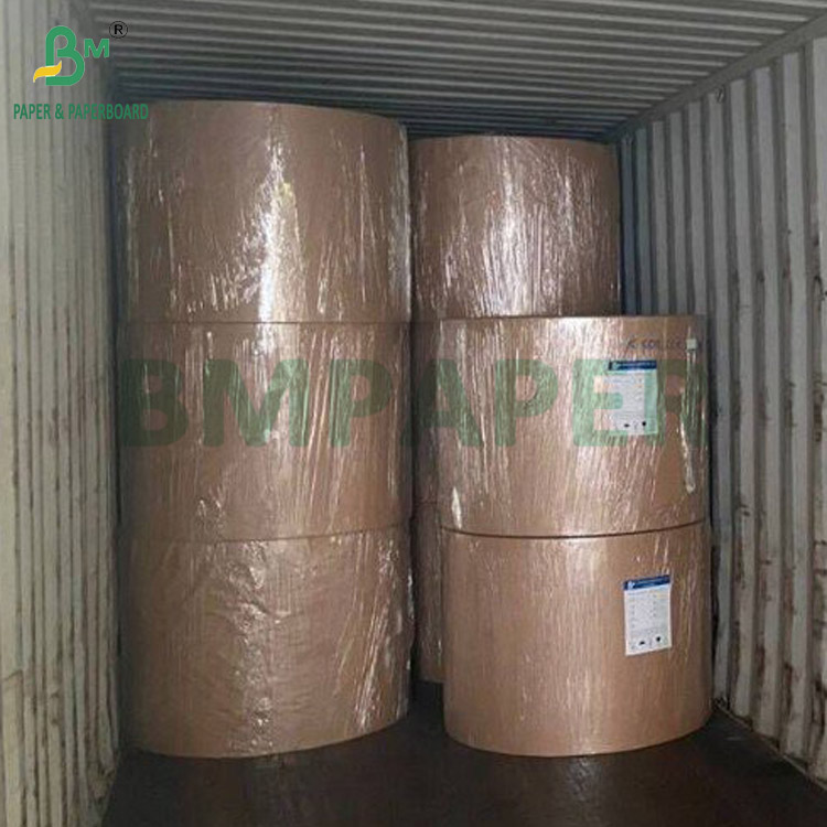 120gsm Food Contact Approved Bleached White Kraft Paper Roll Custom Width