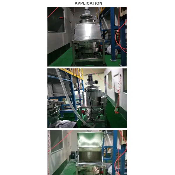 Dyjx Powder Bag Dumping Station with Build-in Vibrating Sifter Machine