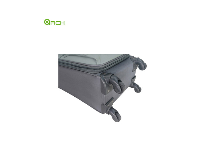 Factory Price Spinner wheels suitcase Soft Sided Luggage with two front pockets