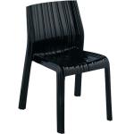 plastic transparent purple Frilly Chair LeisureMod Denville Transparent Black