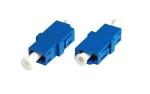 Singlemode Lc Fiber Optic Adapters , PVC Blue Color Optical Cord Adapter