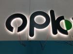 Customized 3D Stainless steel backlit character logo shop Led backlit letter