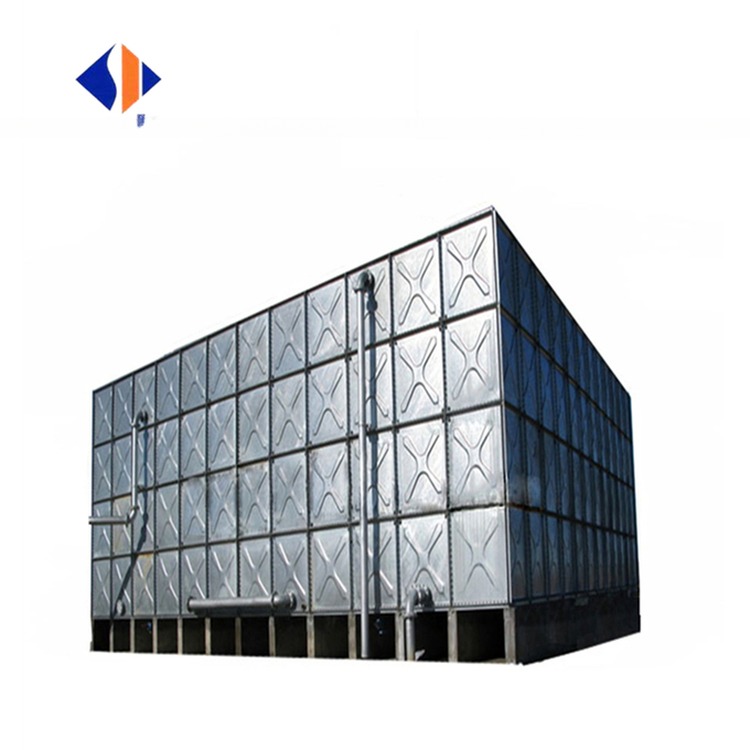 3000L/Hour Productivity 50-1000m3 Pressed Steel Hot Dipped Galvanized Steel Water Tank