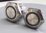 250VAC 1NO1NC IP67 Metal 25mm Led Push Button Momentary Switch