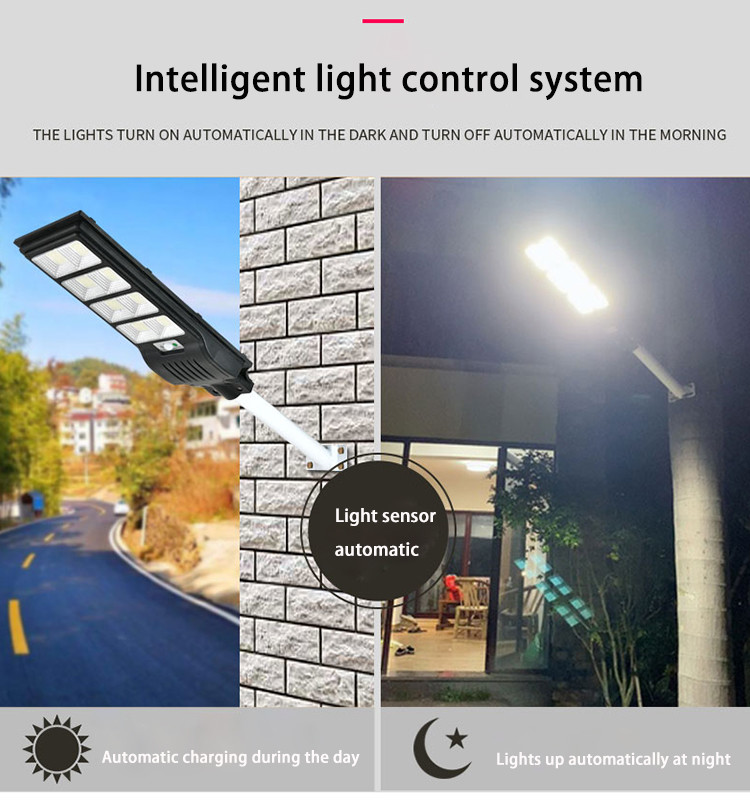 All In One Solar Light LED Street Light Ip65 600w Solar Street Light Bright White