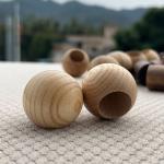 Natural Solid Wood Ball type Perfume Bottle Cap