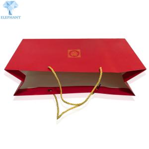 Wholesale Red Gift Bags With Handles 18×13×7cm Recycled Paper Merchandise Bags from china suppliers