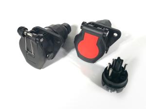 Wholesale 24v 5 Pole ABS Trailer Plug Socket Waterproof European Type Zinc Plated from china suppliers