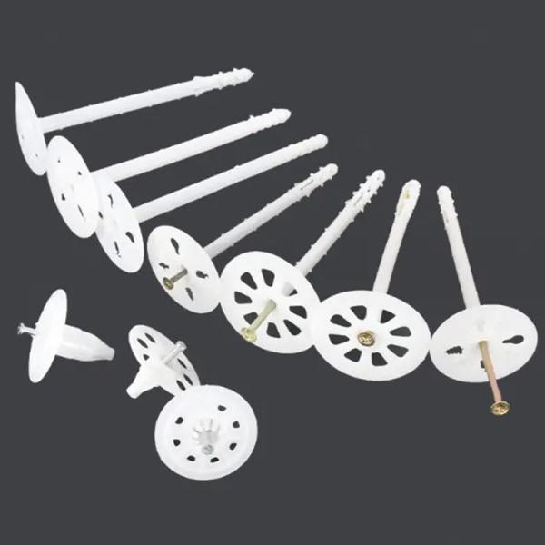 Corrosion Resistant Insulation Cap Nails For Hammer Installation - 50mm Head Diameter