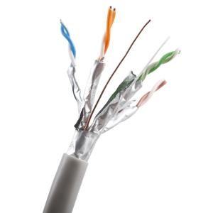 Wholesale Copper PVC 10 Gigabit Ethernet Cables 23awg 0.57mm Cat6a Shielded Ethernet Cable from china suppliers