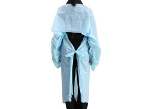 Wholesale Waterproof Plastic Thumb Loop Isolation Gown CPE Apron Gown Surgical Accessories from china suppliers
