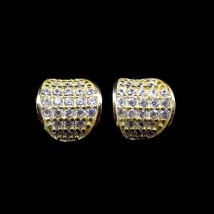 Wholesale Gold 925 Silver Drop Earrings / Antique Cubic Zirconia Hoop Earrings from china suppliers