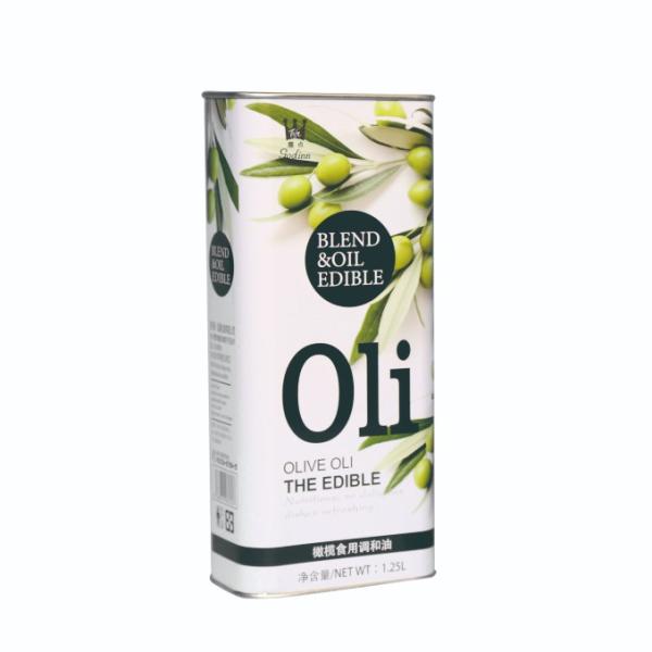 DADI 2.5L Rectangular Food Oil Can for Extra Virgin Olive Oil Packaging in CMYK/PMS Colors