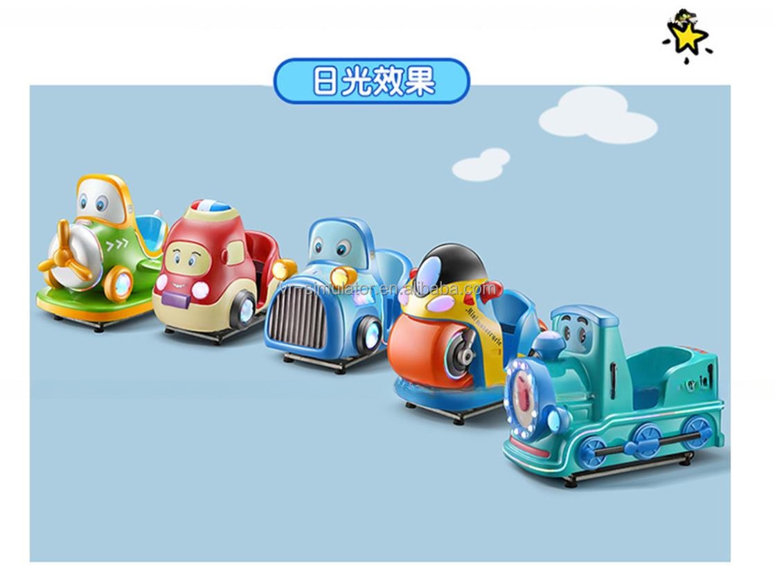 Dreamland coin operated children game machine happy fun 3D fiberglass kiddie rides on car FOR SALE