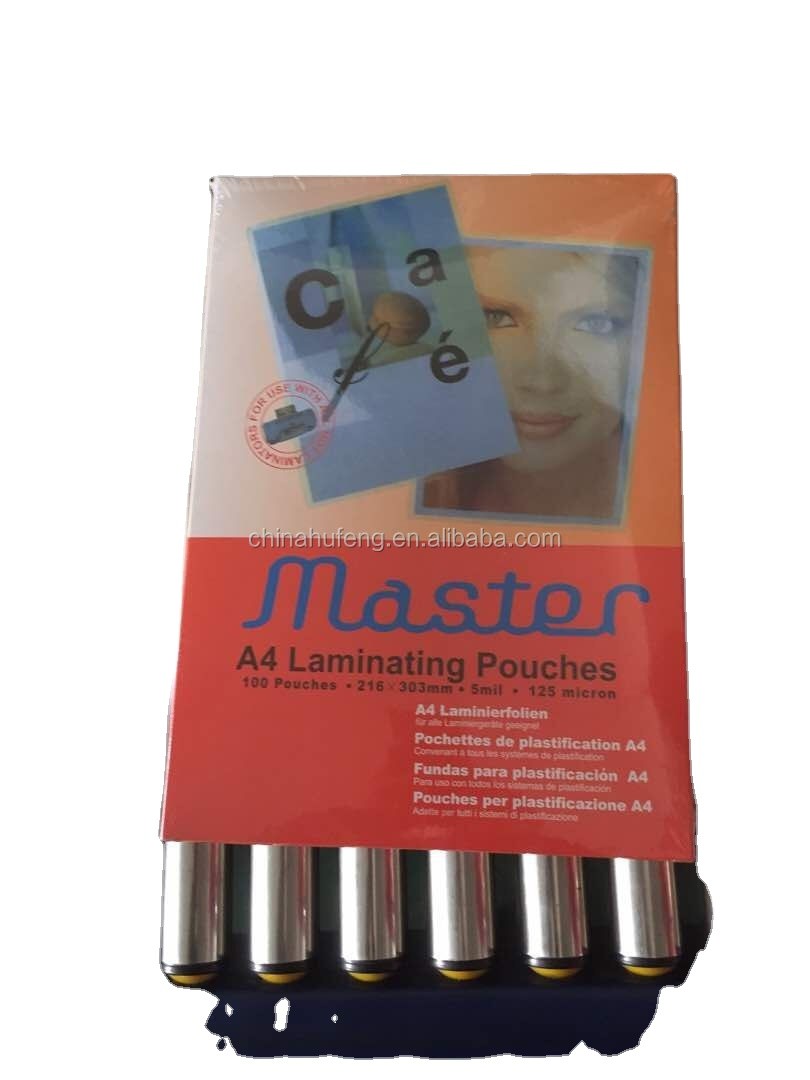 A4 A3 letter 75MIC 80MIC 125MIC hot thermal lamination film laminating film pouch lamination film supplier from China