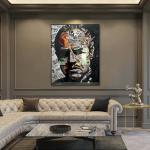 6 Color Portrait Crystal Porcelain Painting On Acrylic Graffiti Art Wall Decor