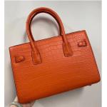 Authentic Crocodile Belly Skin Women Purse OL Lady Working Handbag Genuine