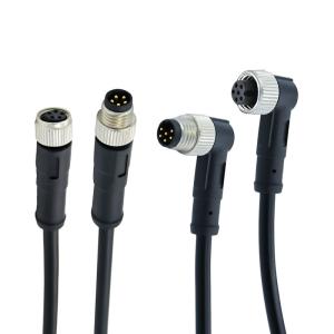 Wholesale M12 3 - 17pin Waterproof Outdoor Connectors Flexible Customizable Overmolded Cable from china suppliers