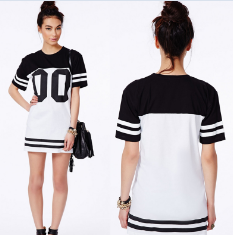 Fashion Women Summer Cotton T-shirt Dress