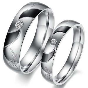 Wholesale Tagor Jewelry Super Fashion 316L Stainless Steel couple Ring TYGR131 from china suppliers