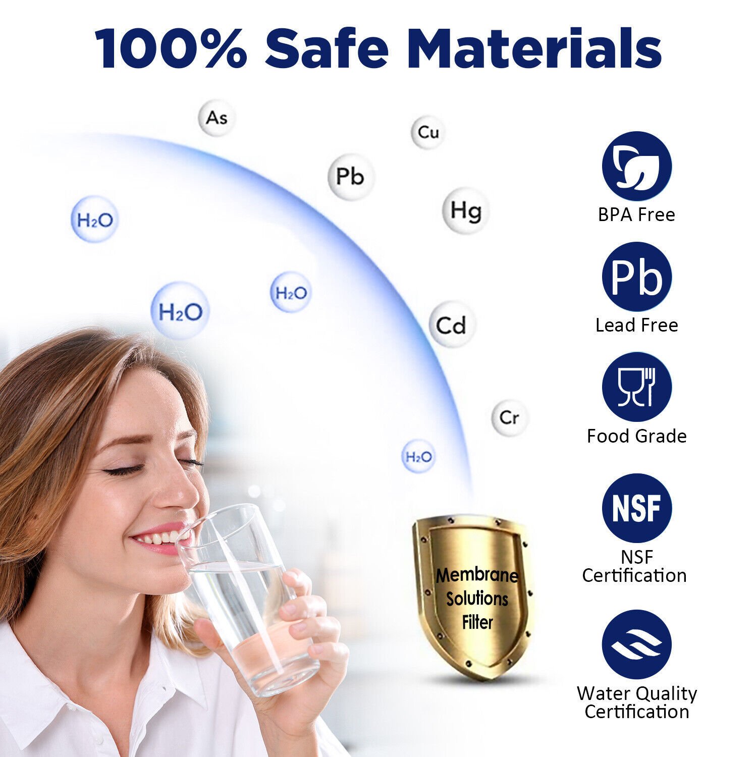 10*10*30cm PP Sediment Water Filter Replacement Cartridge Pack for Water Purification