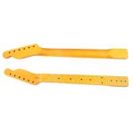 Matte Finish Darker Yellow TL Guitar Neck Maple 22 Frets 26.38 Inches Length