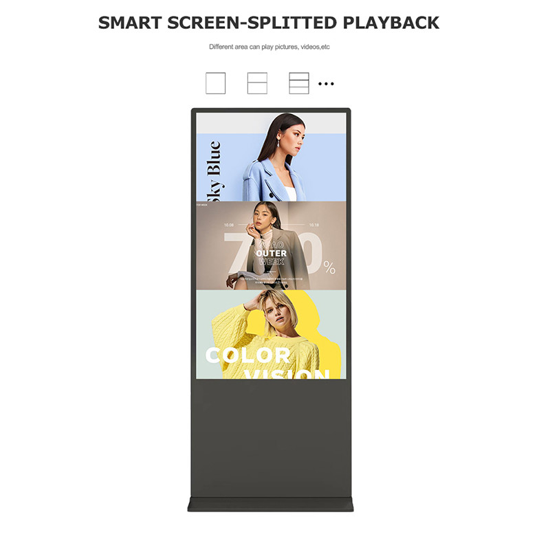 Floor Standing Digital Signage Kiosk 55 Inch For Indoor Advertising