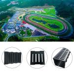 600*460*38mm Drainage Rubber Cover Mats horse rubber mats For Racecourse Channel
