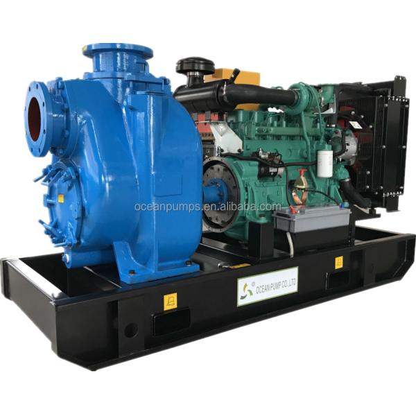 Efficient Non-Clogging Diesel Engine Water Pump Solid Wastewater Self Priming Pump